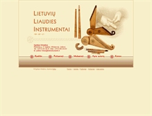 Tablet Screenshot of folkinstruments.lt